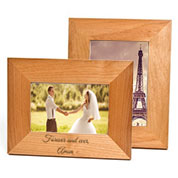 engraved wooden photo frames