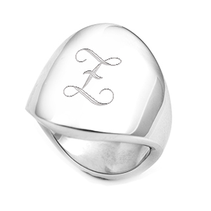 Personalized Polished Stainless Steel Ring