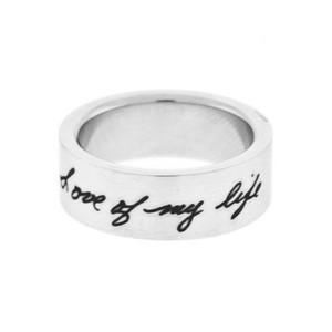 love of my life engraved ring